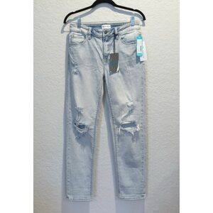 NWT Studio Blue Stitch Fix Frankie Mid Rise Girlfriend Jean Size 27 Distressed